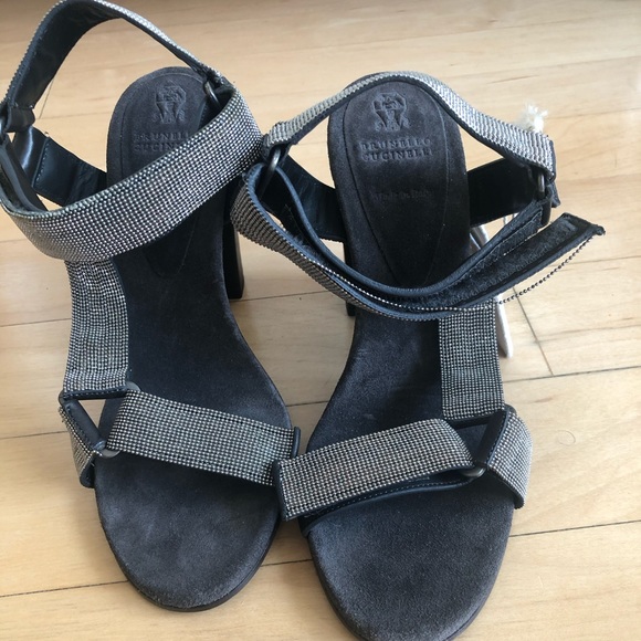 Brunello Cucinelli Monili ankle sandals